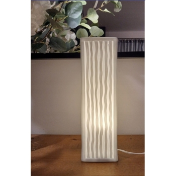 Biała porcelanowa lampa Gina